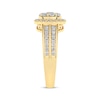 Thumbnail Image 3 of Now + Forever Multi-Diamond Center Halo Engagement Ring 1 ct tw 14K Yellow Gold