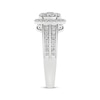 Thumbnail Image 3 of Now + Forever Multi-Diamond Center Halo Engagement Ring 1 ct tw 14K White Gold