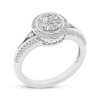 Thumbnail Image 2 of Now + Forever Multi-Diamond Center Halo Engagement Ring 1/2 ct tw 10K White Gold