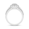 Thumbnail Image 4 of Now + Forever Multi-Diamond Center Halo Engagement Ring 1/2 ct tw 10K White Gold