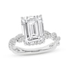 Thumbnail Image 1 of Now + Forever Lab-Grown Diamonds Emerald-Cut Engagement Ring 5-3/8 ct tw 14K White Gold
