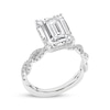Thumbnail Image 2 of Now + Forever Lab-Grown Diamonds Emerald-Cut Engagement Ring 5-3/8 ct tw 14K White Gold