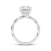 Thumbnail Image 4 of Now + Forever Lab-Grown Diamonds Emerald-Cut Engagement Ring 5-3/8 ct tw 14K White Gold