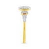 Thumbnail Image 2 of Now + Forever Multi-Diamond Center Oval-Shaped Engagement Ring 1/2 ct tw 10K Yellow Gold