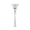 Thumbnail Image 2 of Now + Forever Multi-Diamond Center Oval-Shaped Engagement Ring 1/2 ct tw 10K White Gold