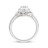 Thumbnail Image 3 of Now + Forever Multi-Diamond Center Oval Halo Engagement Ring 1/2 ct tw 14K White Gold
