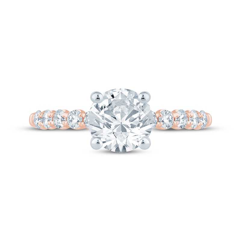 Main Image 3 of Now + Forever Lab-Grown Diamonds Round-Cut Engagement Ring 2-1/2 ct tw 14K Rose Gold