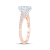 Thumbnail Image 2 of Now + Forever Lab-Grown Diamonds Radiant-Cut Engagement Ring 1-3/4 ct tw 14K Rose Gold
