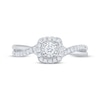 Thumbnail Image 3 of Now + Forever Round-Cut Diamond Halo Engagement Ring 1/4 ct tw 10K White Gold