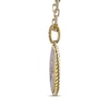 Thumbnail Image 2 of STUDIO BY KAY Lab-Grown Diamond Star Medallion Necklace 1/6 ct tw 24K Yellow Gold Vermeil Sterling Silver 18"