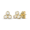 Thumbnail Image 2 of STUDIO BY KAY Lab-Grown Diamond Stud & Dangle Earrings Set 1/4 ct tw 24K Yellow Gold Vermeil Sterling Silver