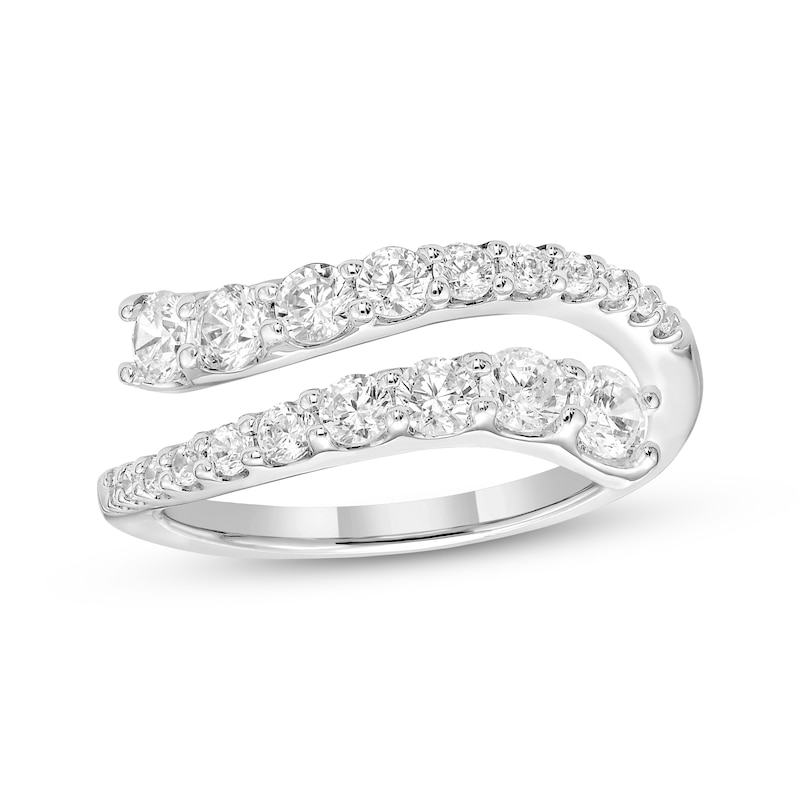 Main Image 1 of KAY Lab-Grown Diamonds Bypass Ring 1 ct tw 10K White Gold