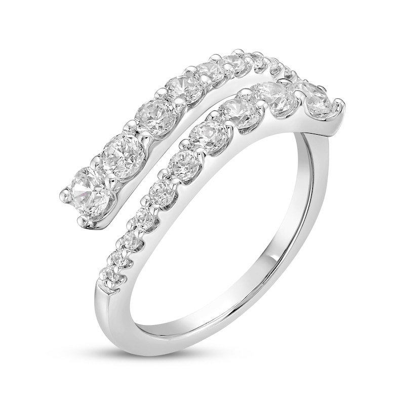 Main Image 2 of KAY Lab-Grown Diamonds Bypass Ring 1 ct tw 10K White Gold