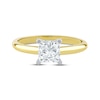 Thumbnail Image 3 of Now + Forever Lab-Grown Diamonds Princess-Cut Solitaire Engagement Ring 1-1/4 ct tw 14K Yellow Gold (I/SI2)