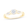 Thumbnail Image 1 of Now + Forever Round-Cut Diamond Celtic Love Knot Shank Engagement Ring 1/2 ct tw 14K Yellow Gold