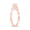 Thumbnail Image 2 of Now + Forever Round-Cut Diamond Celtic Love Knot Shank Engagement Ring 1/2 ct tw 14K Rose Gold