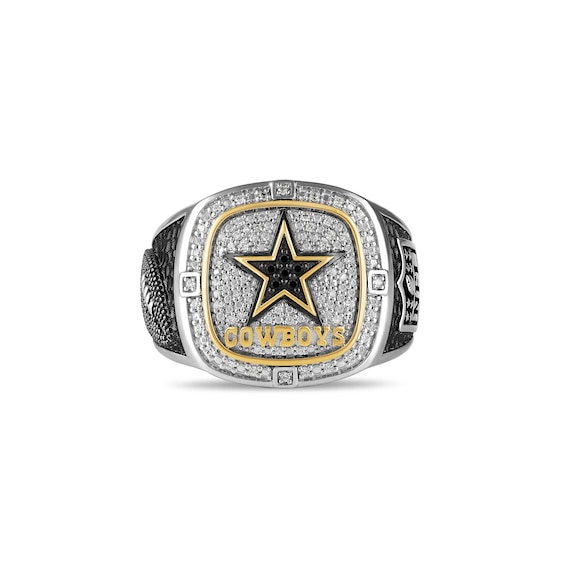 True Fans Dallas Cowboys Championship Ring Sterling Silver & 10K Yellow Gold Ring