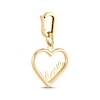 Thumbnail Image 2 of Charmed Memories Heart Outline &quot;Love&quot; Charm 10K Yellow Gold