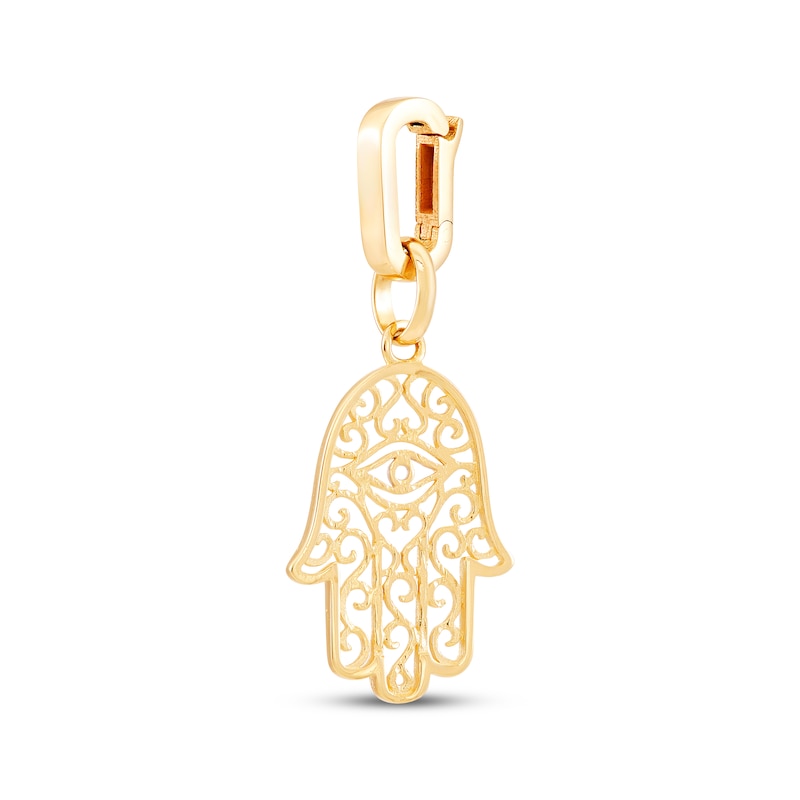 Main Image 4 of Charmed Memories Hamsa Charm 10K Yellow Gold