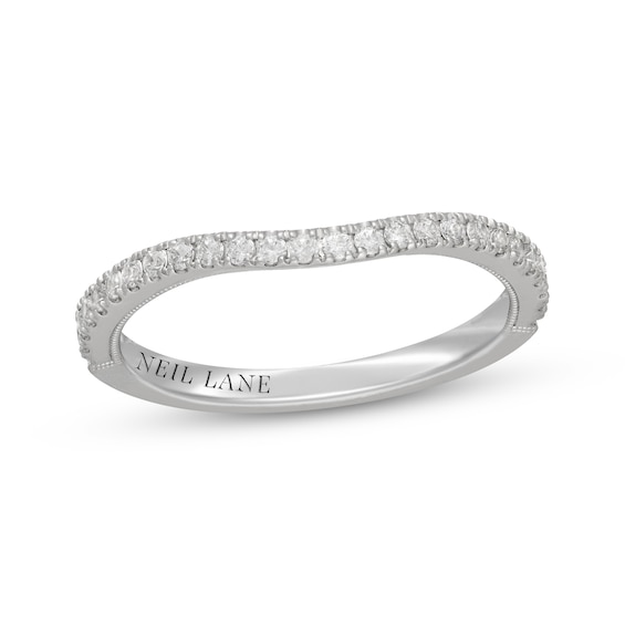 Neil Lane Diamond Contour Wedding Band 1/4 ct tw 14K White Gold