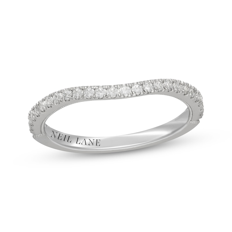 Main Image 1 of Neil Lane Diamond Contour Wedding Band 1/4 ct tw 14K White Gold