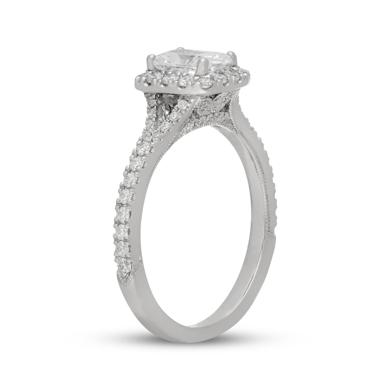 Main Image 2 of Neil Lane Radiant-Cut Diamond Engagement Ring 1-1/8 ct tw 14K White Gold