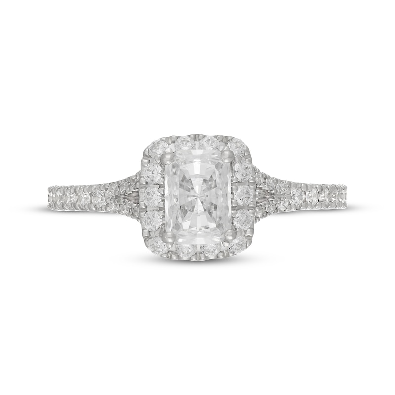 Main Image 3 of Neil Lane Radiant-Cut Diamond Engagement Ring 1-1/8 ct tw 14K White Gold