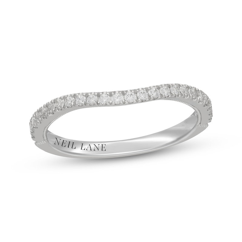 Main Image 7 of Neil Lane Diamond Contour Wedding Band 1/4 ct tw 14K White Gold