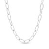 Thumbnail Image 1 of Charmed Memories Paperclip Chain Necklace 4.3mm Solid Sterling Silver 18&quot;