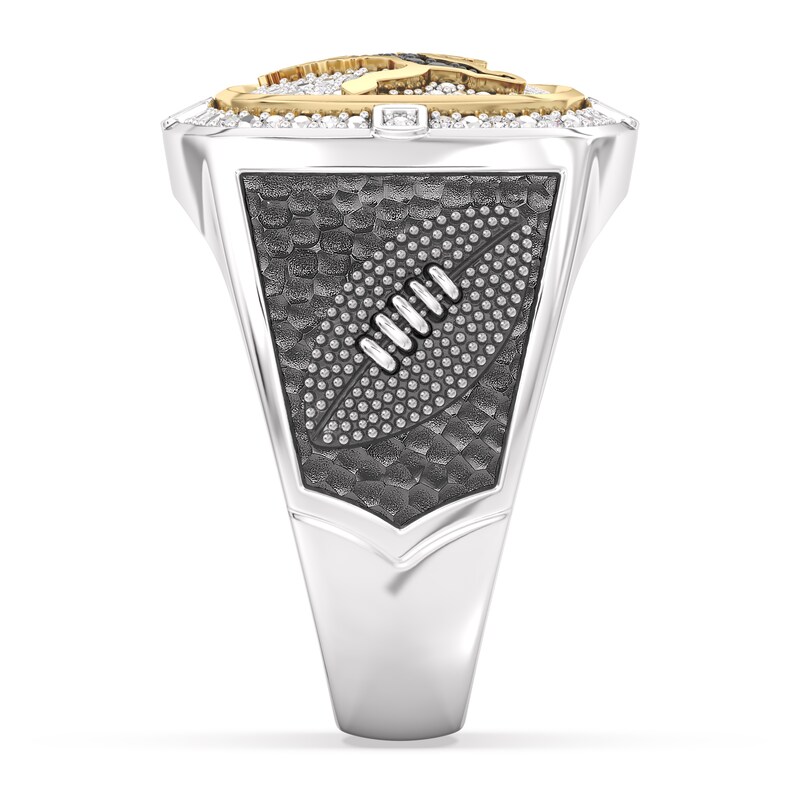 Main Image 4 of True Fans Detroit Lions Championship Ring Sterling Silver & 10K Yellow Gold Ring