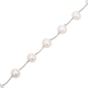 Thumbnail Image 3 of Cultured Pearl Station Bracelet Sterling Silver 7.25"