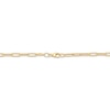 Thumbnail Image 3 of 3.5mm Paperclip Chain Bar Necklace Hollow 10K Yellow Gold 18"
