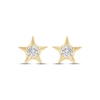 Thumbnail Image 2 of Diamond Solitaire Star Stud Earrings 1/10 ct tw 10K Yellow Gold (I/I2)