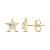 Thumbnail Image 3 of Diamond Solitaire Star Stud Earrings 1/10 ct tw 10K Yellow Gold (I/I2)