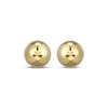 Thumbnail Image 2 of Engraved Star Ball Stud Earrings 18K Yellow Gold-Plated Sterling Silver