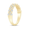 Thumbnail Image 2 of Now + Forever Diamond Three-Row Staggered Anniversary Ring 5/8 ct tw 14K Yellow Gold