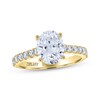 Thumbnail Image 1 of THE LEO Legacy Lab-Grown Diamond Oval-Cut Engagement Ring 2-1/2 ct tw 14K Yellow Gold