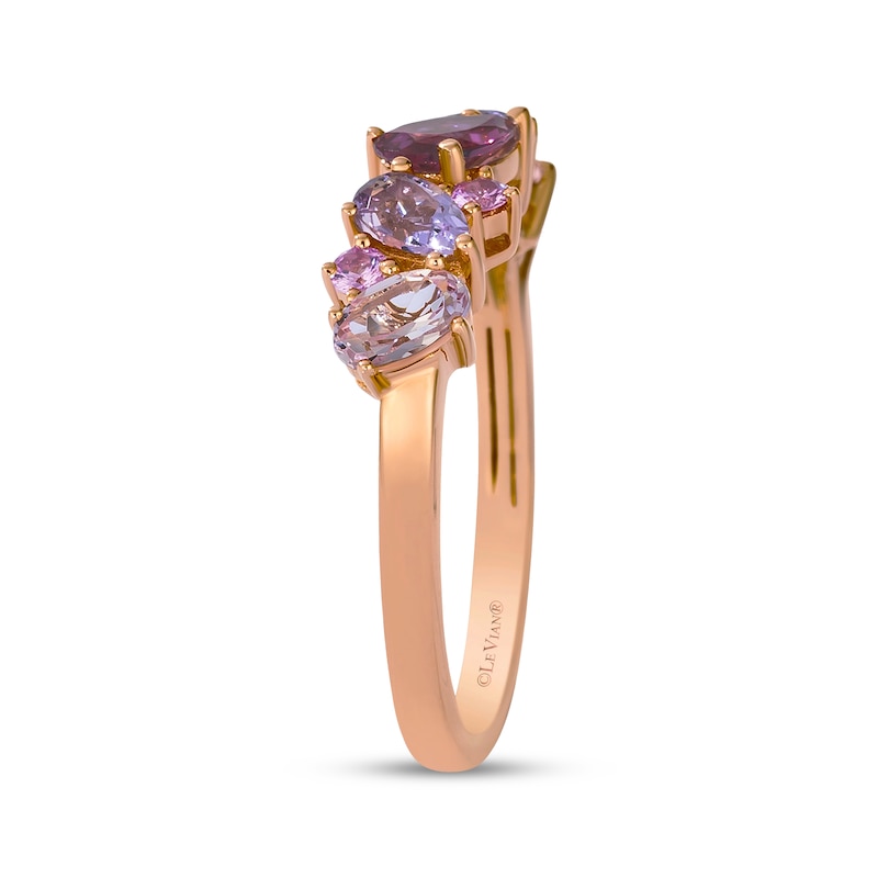 Main Image 2 of Le Vian Pretty in Pink Amethyst, Pink Tourmaline, Morganite & Pink Sapphire Ring 14K Strawberry Gold
