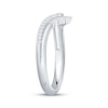 Thumbnail Image 2 of Now + Forever Diamond Chevron Anniversary Ring 1/8 ct tw 10K White Gold