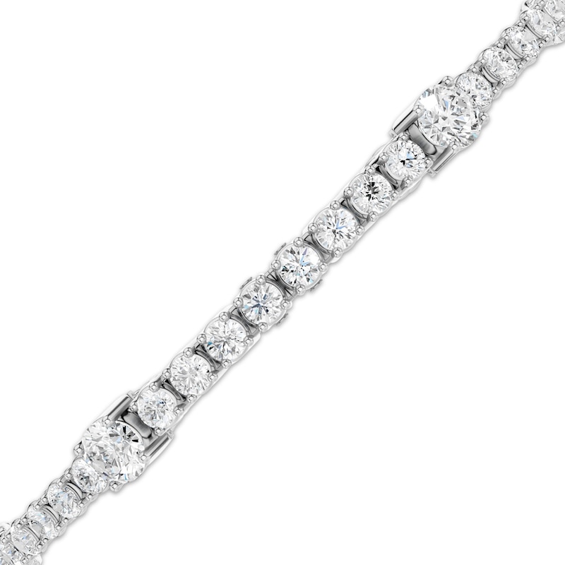 Main Image 2 of KAY Lab-Grown Diamonds Station Tennis Bracelet 6 ct tw 10K White Gold 7"