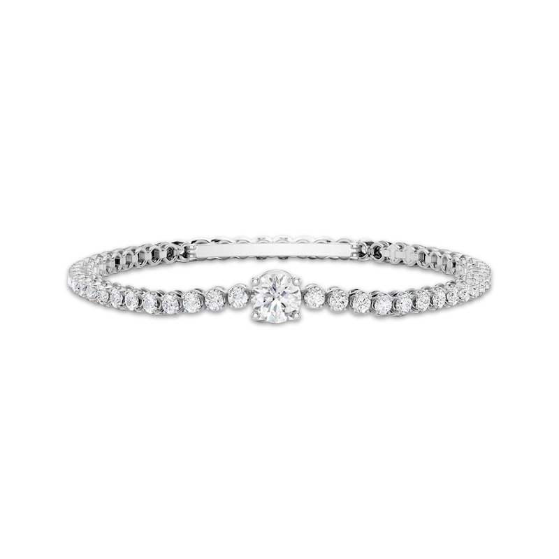 Main Image 1 of KAY Lab-Grown Diamonds Tennis Bracelet 4 ct tw 10K White Gold 7"