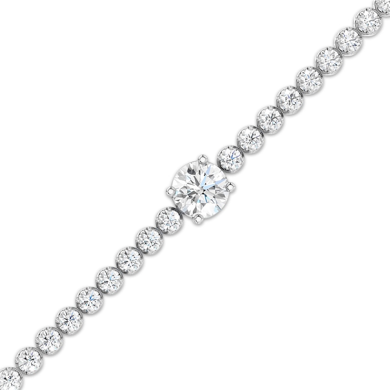 Main Image 2 of KAY Lab-Grown Diamonds Tennis Bracelet 4 ct tw 10K White Gold 7"