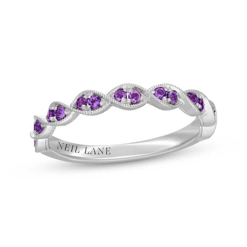 Main Image 1 of Neil Lane Amethyst Anniversary Ring 14K White Gold