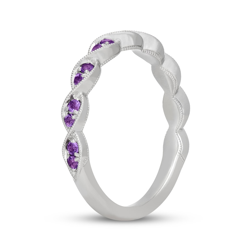 Main Image 2 of Neil Lane Amethyst Anniversary Ring 14K White Gold