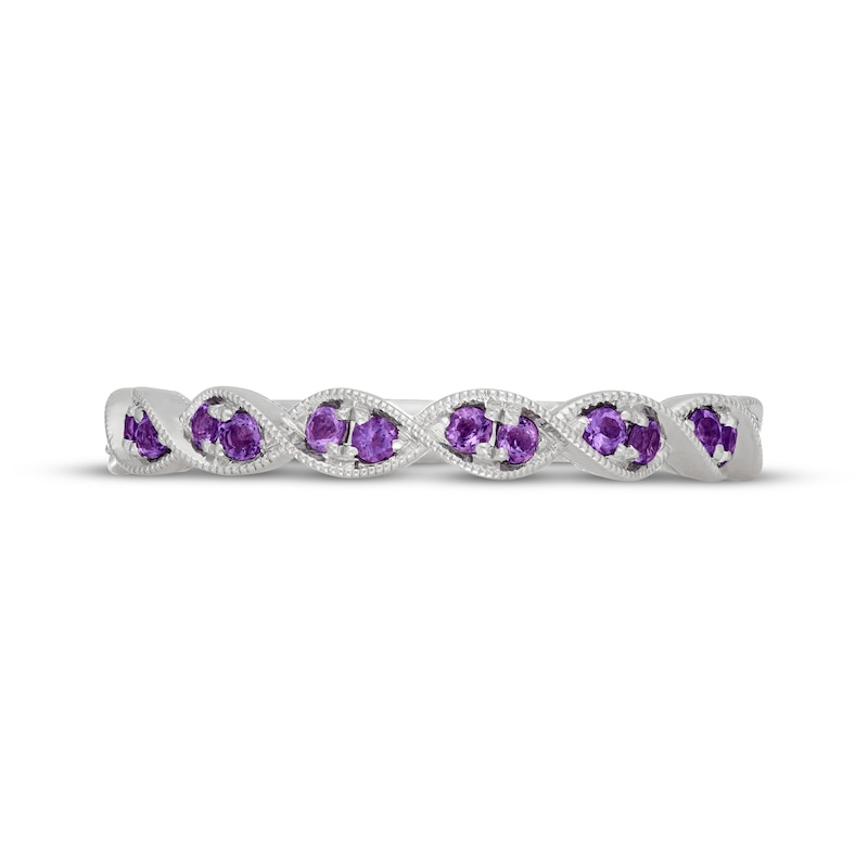 Main Image 3 of Neil Lane Amethyst Anniversary Ring 14K White Gold