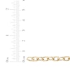 Thumbnail Image 4 of Paperclip Link Station Necklace 24K Yellow Gold Vermeil Hollow Sterling Silver 18"
