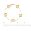 Thumbnail Image 4 of Coin Station Bracelet 24K Yellow Gold Vermeil Sterling Silver 7.5"