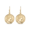 Thumbnail Image 2 of Coin Dangle Earrings 24K Yellow Gold Vermeil Sterling Silver