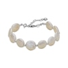 Thumbnail Image 1 of Cultured Pearl Disc Bracelet Sterling Silver 8.5"
