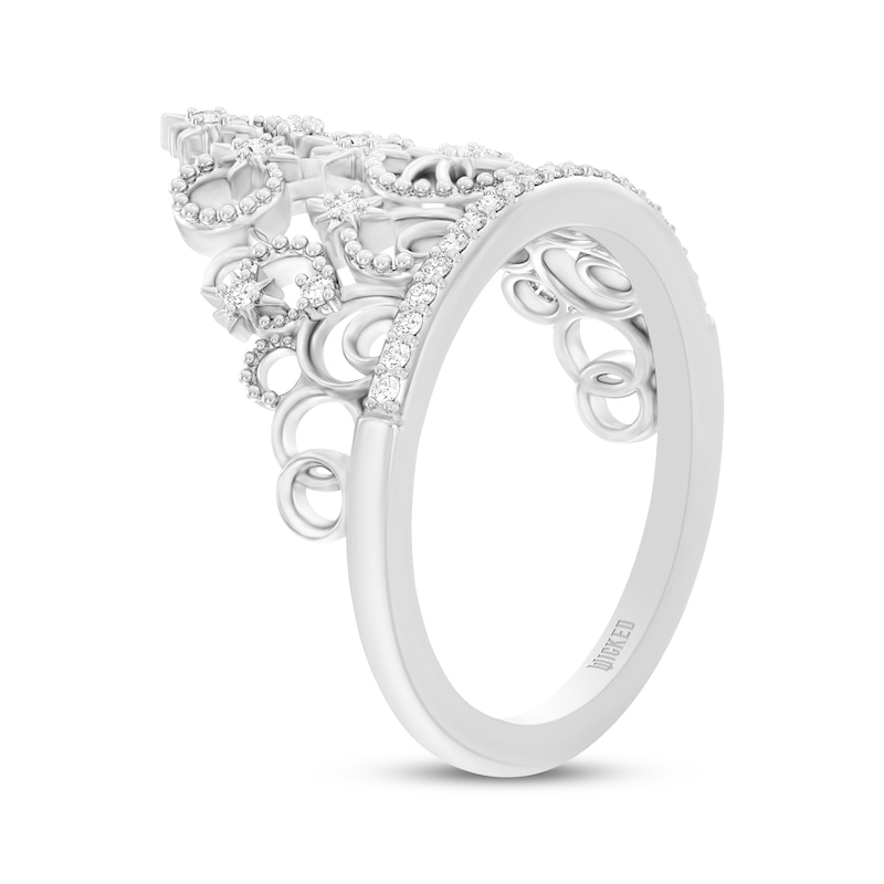 Main Image 2 of Wicked Glinda Bubble Crown Lab-Grown Diamond Ring 1/6 ct tw Sterling Silver